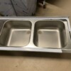 RVS Spoelblad Dubbele spoelbakken 180 x 60 cm Horeca - Afbeelding 2