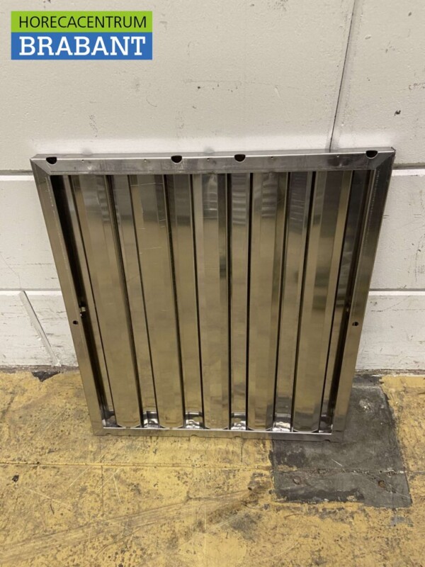 RVS Rooster Lamellenfilter Filter voor Afzuigkap Dampkap 45 x 40 x 2 cm Horeca