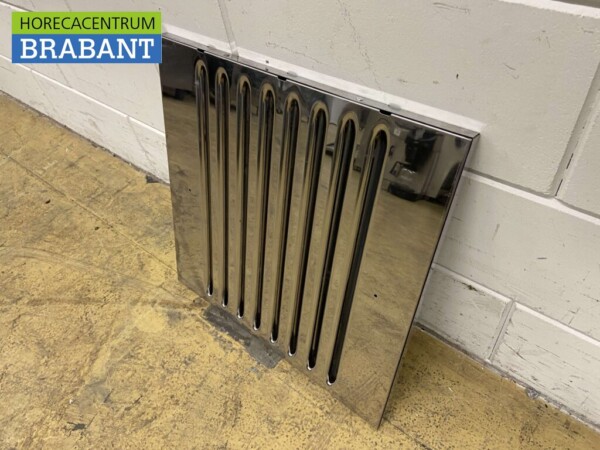 RVS Rooster Lamellenfilter Filter voor Afzuigkap Dampkap 50 x 50 x 2,3 cm Horeca - Afbeelding 2