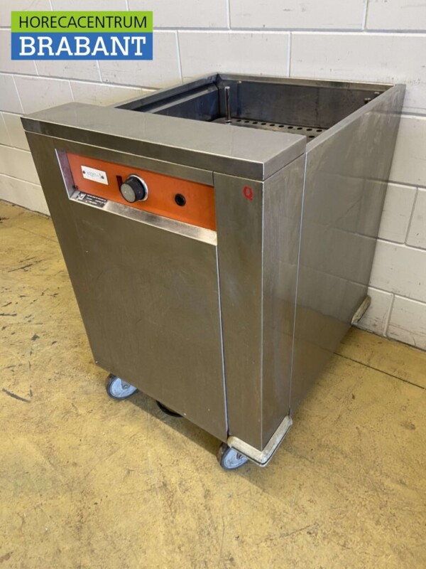 RVS Verwarmde servieswagen serviesdispenser 63,5 cm 230V Horeca - Afbeelding 3