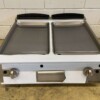 RVS Giorik bakplaat kookplaat grillplaat 2 zones 80 cm GAS Horeca