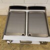 RVS Giorik bakplaat kookplaat grillplaat 2 zones 80 cm GAS Horeca - Afbeelding 2