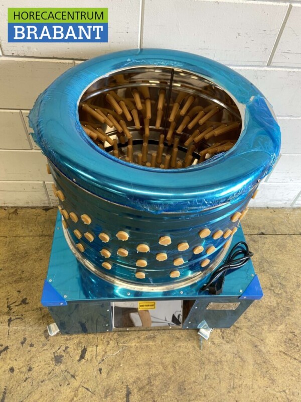 RVS Verrijdbare gevogelte plukmachine 300 stuks/uur 230V Horeca - Afbeelding 2