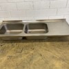 RVS Spoelblad Dubbele spoelbakken 190 x 70 cm Horeca