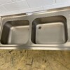RVS Spoelblad Dubbele spoelbakken 190 x 70 cm Horeca - Afbeelding 4