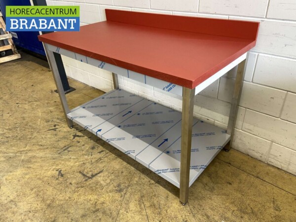 RVS Polyethylene PE Snijtafel Werktafel 140 cm Horeca Slagerij - Afbeelding 2
