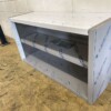 RVS Wandkast Kast Open model 120 cm Horeca - Afbeelding 2