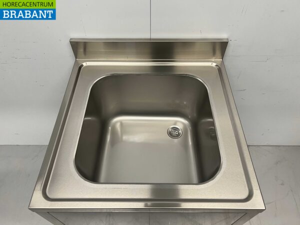 RVS  Spoeltafel Spoelbak Premium-line 70 x 70 cm Gelast model Horeca - Afbeelding 4