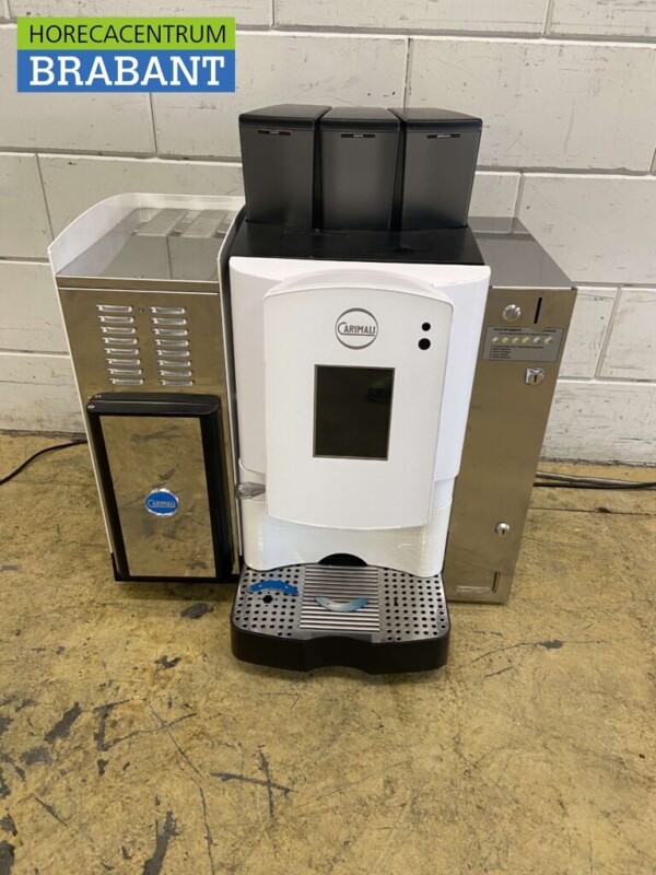 Carimali Optima espressomachine met melkkoeler Euro inworp 230V Horeca