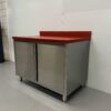 RVS Polyethylene PE Werkkast Kast Snijtafel 2 klapdeuren 120 cm Horeca Slagerij - Afbeelding 3