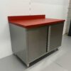 RVS Polyethylene PE Werkkast Kast Snijtafel 2 klapdeuren 120 cm Horeca Slagerij - Afbeelding 2