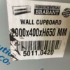 HCB RVS Wandkast Kast Open model 200 cm Horeca - Afbeelding 4