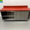 RVS Polyethyleen PE Werkkast Kast Snijtafel Premium-line 2 schuifdeuren 180 cm Horeca Slagerij - Afbeelding 5