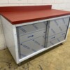 RVS Polyethyleen PE Werkkast Kast Snijtafel Premium-line 2 schuifdeuren 140 cm Horeca Slagerij - Afbeelding 3