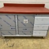 RVS Polyethylene PE Werkkast Kast Snijtafel 2 klapdeuren 3 laden 140 cm Horeca Slagerij
