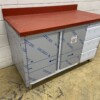 RVS Polyethylene PE Werkkast Kast Snijtafel 2 klapdeuren 3 laden 140 cm Horeca Slagerij - Afbeelding 3