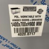 RVS Polyethylene PE Werkkast Kast Snijtafel 2 klapdeuren 3 laden 140 cm Horeca Slagerij - Afbeelding 5