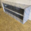 RVS Wandkast Kast Open model 160 cm Horeca - Afbeelding 2