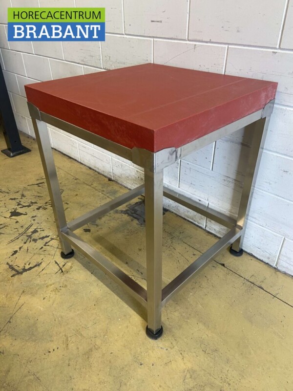 RVS Polyethylene PE Hakblok Premium-line 70 x 70 cm Horeca Slagerij - Afbeelding 3