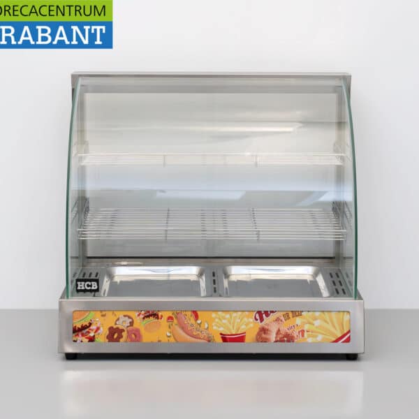 HCB RVS Warmhoudvitrine 66 cm 230V Horeca