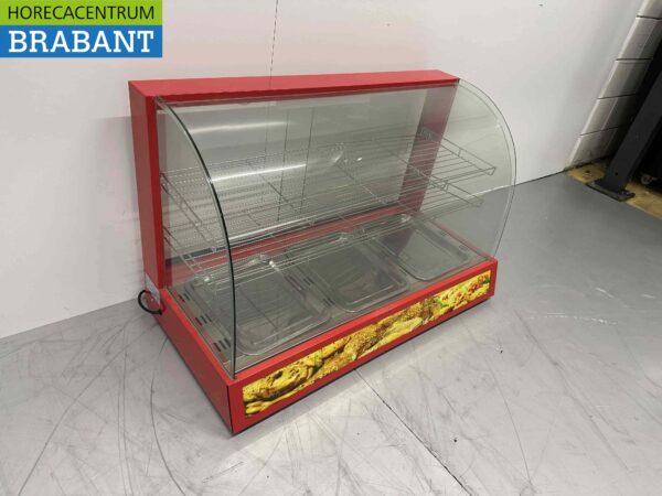 RVS Warmhoudvitrine Warmtevitrine 96 cm 230V Horeca - Afbeelding 3