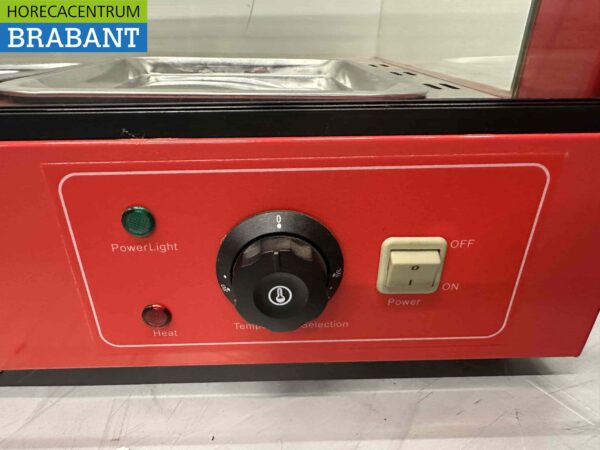 RVS Warmhoudvitrine Warmtevitrine 96 cm 230V Horeca - Afbeelding 5