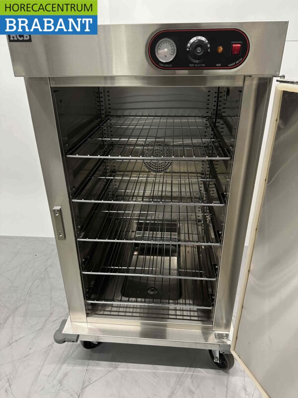 RVS HCB Banketwagen Warmhoudkast Warmtekast 1 deur 5 x 2/1 GN 230V Horeca - Afbeelding 4