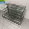 RVS Warmhoudvitrine Warmtevitrine 90 cm 230V Horeca - Afbeelding 2