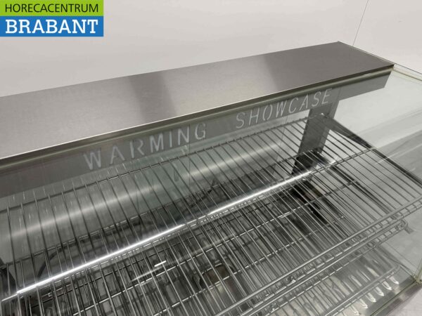 RVS Warmhoudvitrine Warmtevitrine 90 cm 230V Horeca - Afbeelding 4