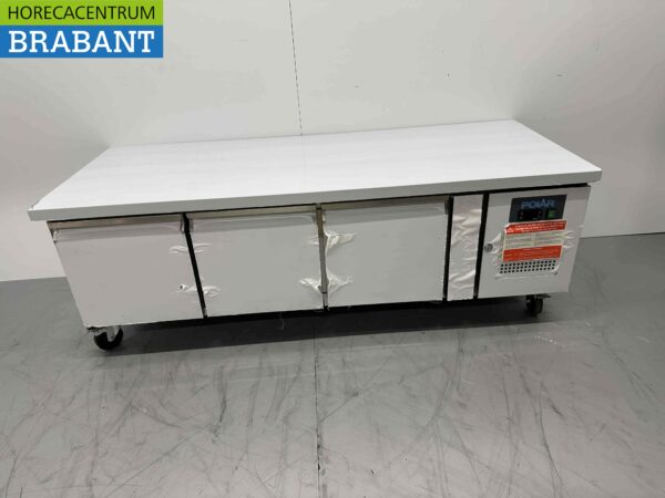 RVS Polar Koelwerkbank 3 deuren 179,5 cm 230V Horeca