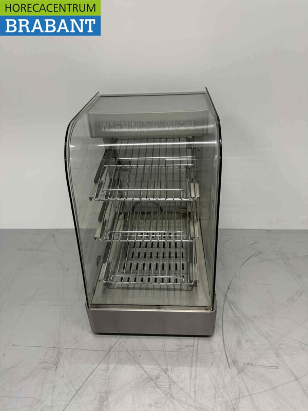 RVS Warmhoudvitrine Warmtevitrine 35 cm 230V Horeca
