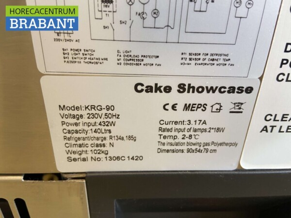 Maxxfrost Koelvitrine Opzetvitrine 140 liter 90 cm 230V Horeca - Afbeelding 7