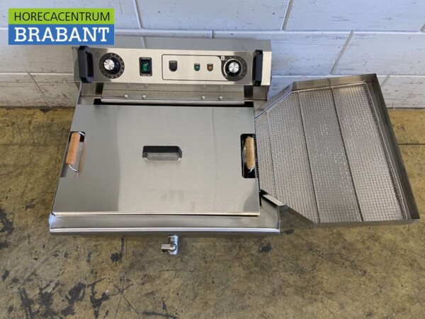 RVS Visfriteuse Oliebolfriteuse Friteuse Frituur 30 liter 400V Horeca - Afbeelding 2
