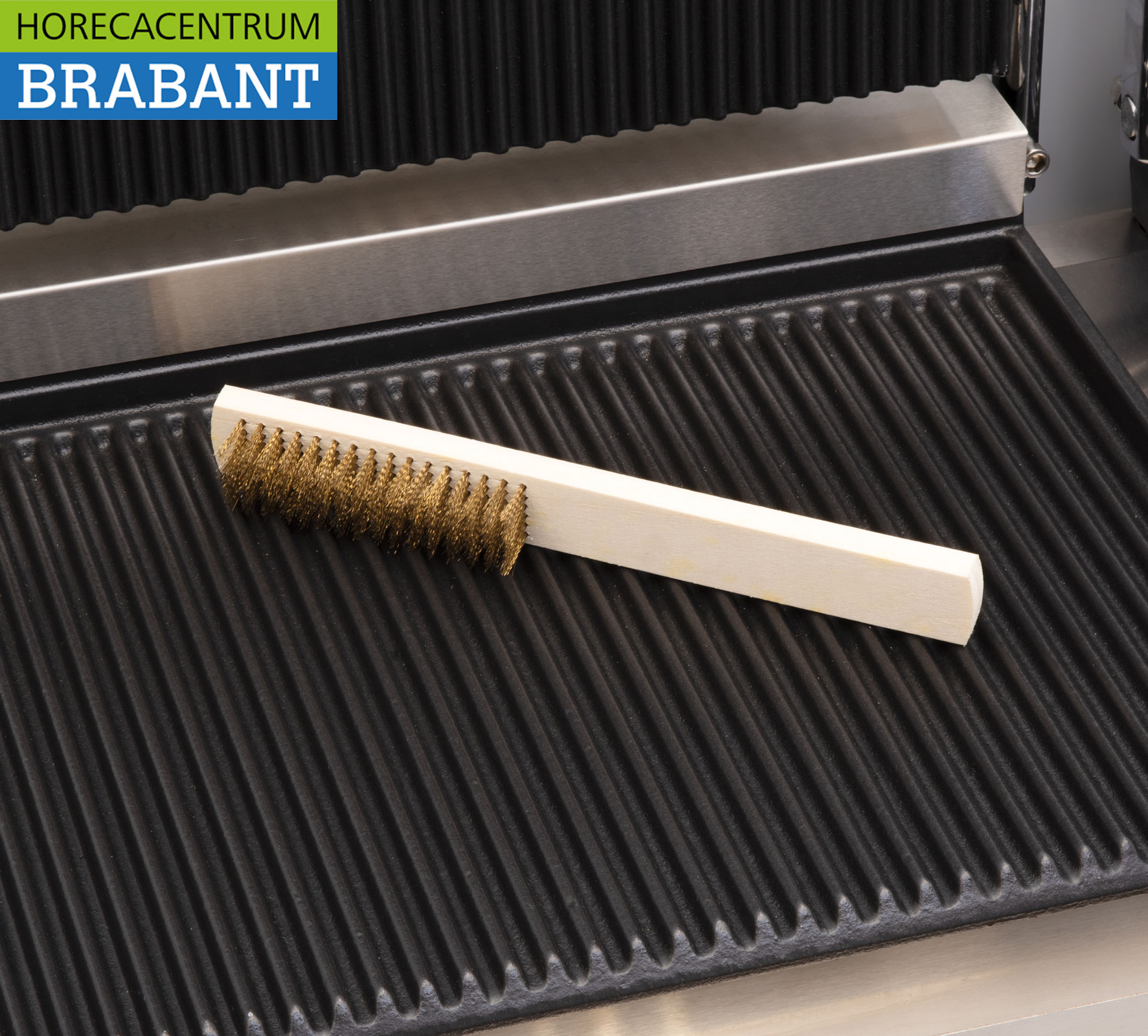 HCB RVS Dubbele Contactgrill Paninigrill Grill XXL Ribbel 230V Horeca - Afbeelding 6