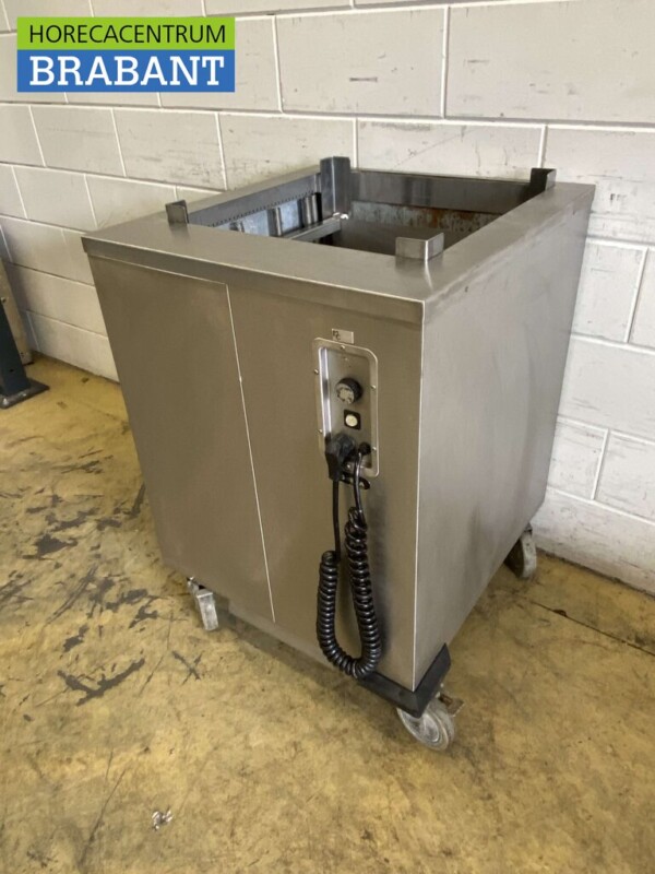 RVS Mobile Verwarmde kopjesdispenser 50 x 50 cm 230V Horeca - Afbeelding 2