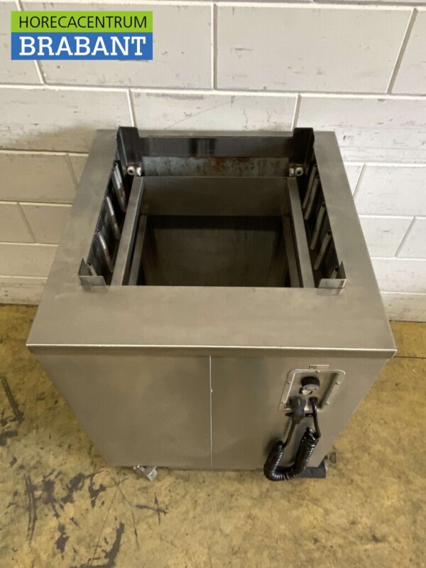 RVS Mobile Verwarmde kopjesdispenser 50 x 50 cm 230V Horeca - Afbeelding 4