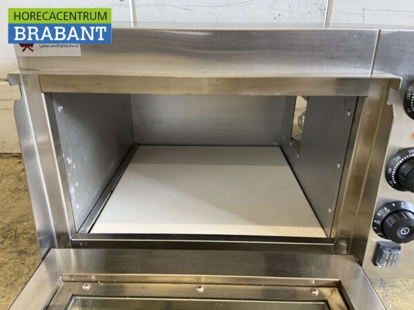 RVS Pizzaoven oven 35,5 cm steen 230V Horeca - Afbeelding 4