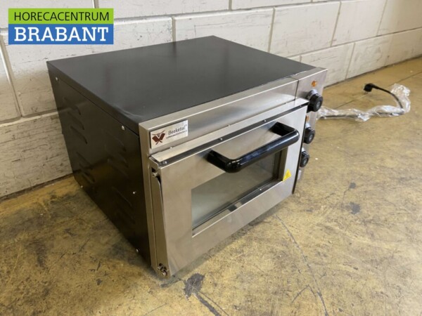 RVS Pizzaoven oven 35,5 cm steen 230V Horeca - Afbeelding 7