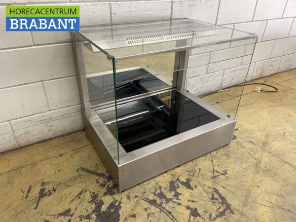 RVS Ubert Warmhoudvitrine Bj. 2020 80 cm 230V Horeca - Afbeelding 3