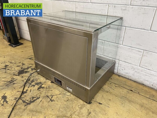RVS Ubert Warmhoudvitrine Bj. 2020 80 cm 230V Horeca - Afbeelding 6