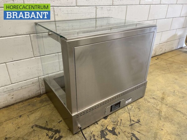 RVS Ubert Warmhoudvitrine Bj. 2020 80 cm 230V Horeca - Afbeelding 7