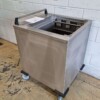 RVS Mobile Verwarmde kopjesdispenser 50 x 50 cm 230V Horeca - Afbeelding 2