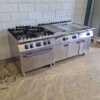RVS Electrolux Baklijn Fornuis Doorkookplaat en spiegelbakplaat 200 cm GAS Horeca - Afbeelding 8