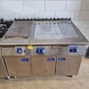 RVS Electrolux Baklijn Fornuis Doorkookplaat en spiegelbakplaat 200 cm GAS Horeca - Afbeelding 4