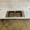 RVS Spoelblad Dubbele spoelbakken 200 x 70 cm Horeca - Afbeelding 2