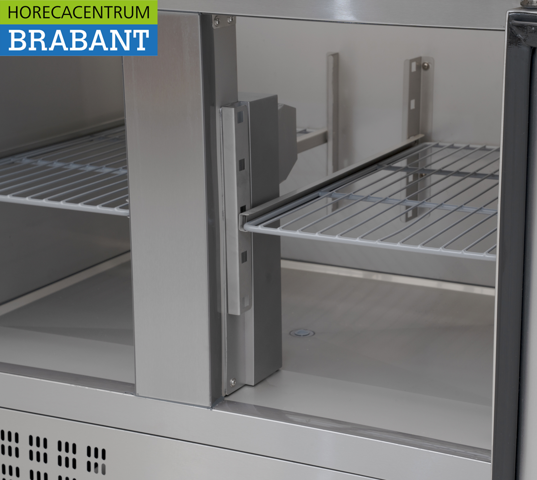 HCB RVS Pizzawerkbank Pizzatafel Saladette 90 cm 230V Horeca - Afbeelding 5