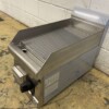 RVS Gastro-Inox Bakplaat Grillplaat Geribbelde plancha 30 cm 230V Horeca - Afbeelding 3
