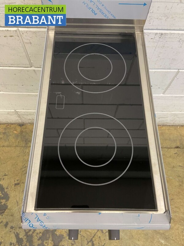 RVS Gastro-Inox 2 pits Elektrisch keramisch fornuis kookplaat 230V Horeca - Afbeelding 3