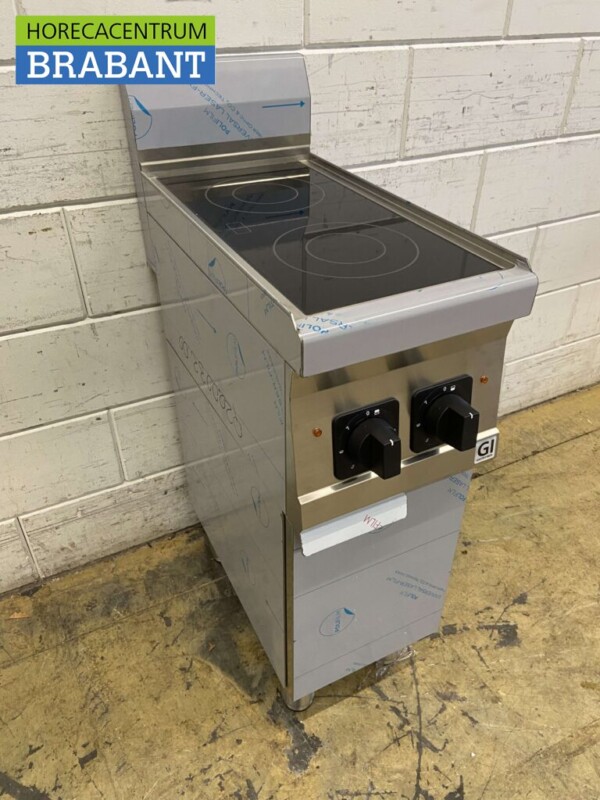 RVS Gastro-Inox 2 pits Elektrisch keramisch fornuis kookplaat 230V Horeca - Afbeelding 5