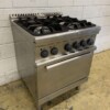RVS Electrolux 4 pits gasfornuis fornuis met oven 400V 70 cm Horeca - Afbeelding 3